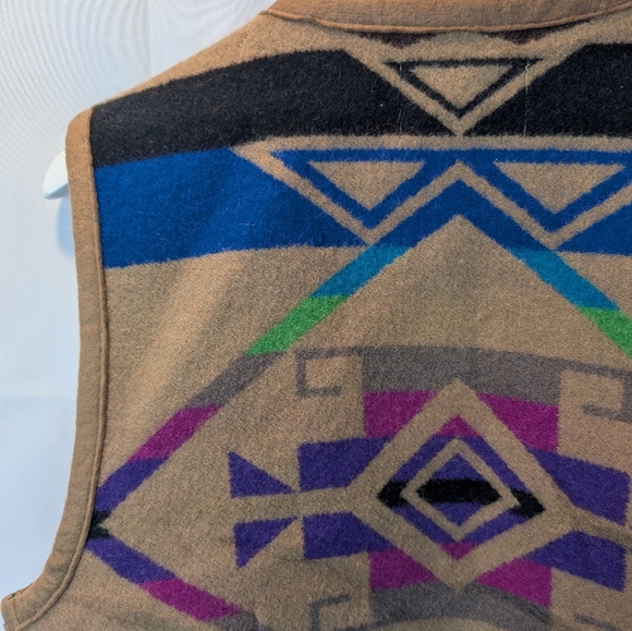 Silverado Made In New Mexico Navajo Wool Printed Size S In GUC Vintage - Picture 10 of 11